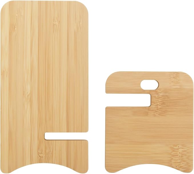 Bamboo Phone Stand, Desktop Stand, Simple Phone Stand, Compatible with All Phones (Bamboo)