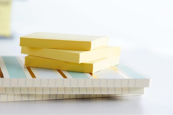 Post-it Notes, 3x3 in, 4 Pads, Canary Yellow, Clean Removal, Recyclable (Pack of 2)