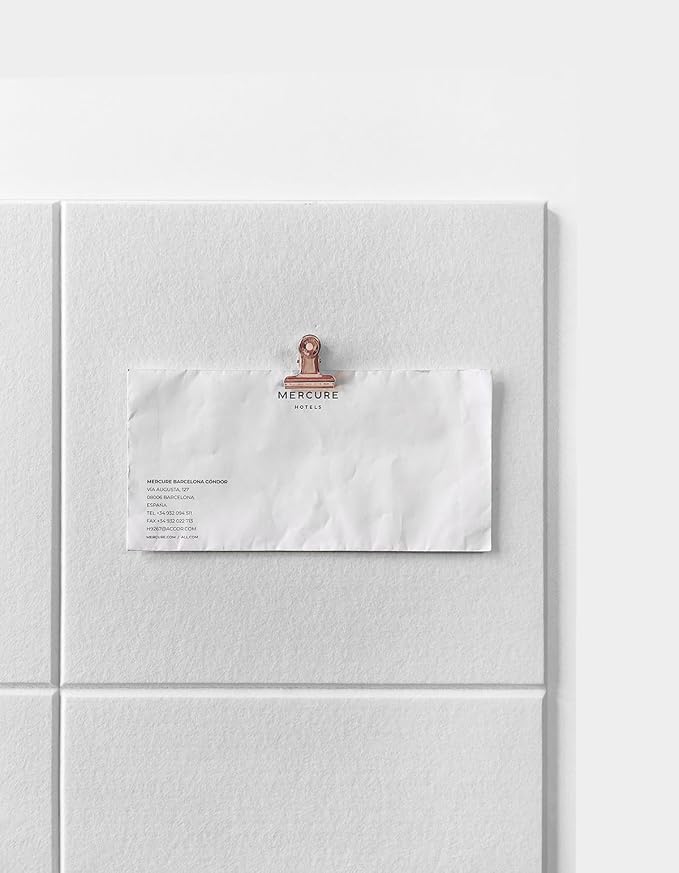 Cork Board 24 x36 Alternative - 6 Pack Felt Wall Tiles with Safe Removable Adhesive Tabs, Cork Boards for Walls Cork Board for Home Office Pin Board Tack Board - Pure White