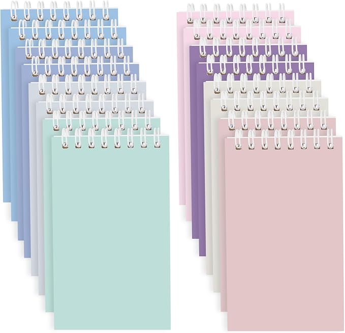 Ddaowanx Mini Notebooks Bulk,3x5 Pocket Spiral Notepads With Lined Pages | 16 Pcs Small Notebook for Work,Nursing School Essentials,School&Office Supplies,Nurse Gifts