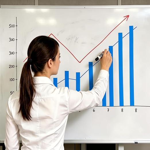 CHUNNIAO Blue Magnetic Whiteboard Tape for Classroom,Magnet Strips Width 1/2" Suit for Large White Board,50 Feet Roll