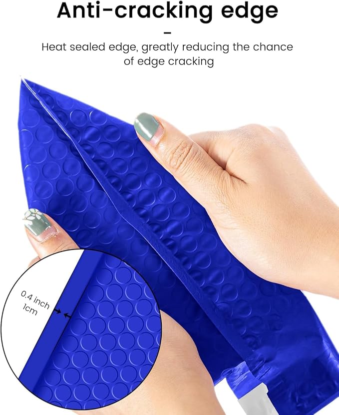 GSSUSA Royal Blue Bubble Mailers 6x10" 600 Pack Padded Envelopes Self Seal | 6x9" Usable Size, Shipping Bags for Jewelry Makeup, Strong Adhesion, Tear Proof Waterproof, Small Business Package Supplies