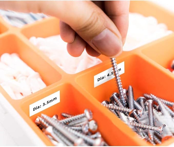 Freshworld 10-Pack 45013 Label Maker Tape Replace for DYMO D1 Label Tape S0720530,Black on White,Labeling Tape Ink Refill,1/2 Inch x 23 Ft,Compatible with Dymo LabelManager 160 210D 280 360D 260P 420P