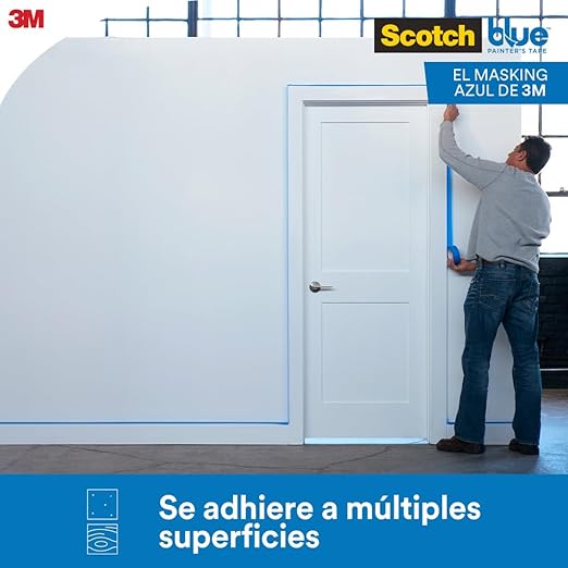 ScotchBlue Original Multi-Surface Painters Tape, 2 Inch Wide (1.88 In. x 60 Yds), 1 Roll Blue Paint Tape Protects Surfaces & Removes Easily, Masking Tape for Indoor and Outdoor Use (2090-48NC)