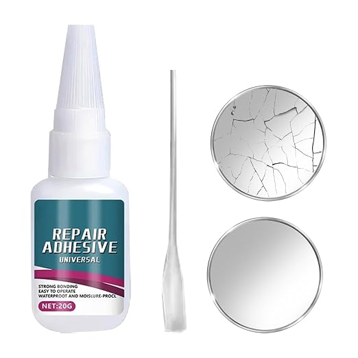 Glass Glue Clear 20g All Purpose Heavy Duty Clear Adhesive Gel | Glass Repair Glue Liquid for Home Indoor Bedroom Living Room Window Aquarium Fish Tank Office Craft