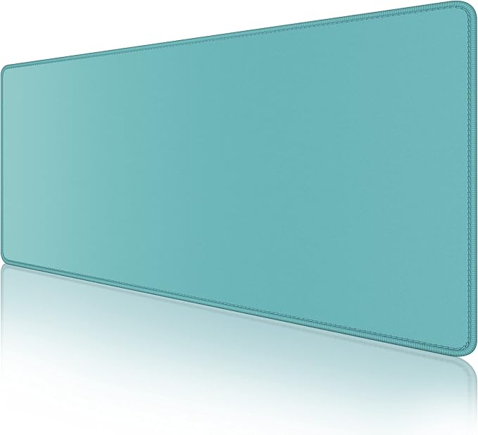 Dapesuom Large Mouse Pad, Extended Gaming Mouse Mat with Stitched Edges, Full Size Desk Mats with Non-Slip Base, Computer Big Desktop Keyboard Pad for Gamer, Laptop, Office, 23.6 x 11.8 in, Green