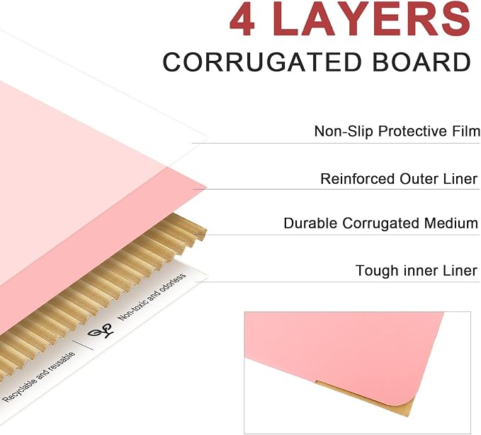6x6x6 Shipping Boxes, 30 Pack Pink Corrugated Cardboard Boxes, Box Mailers for Small Business Packaging, Candles, Soaps, Jewelry, Cosmetics, Mugs, Handmade Orders
