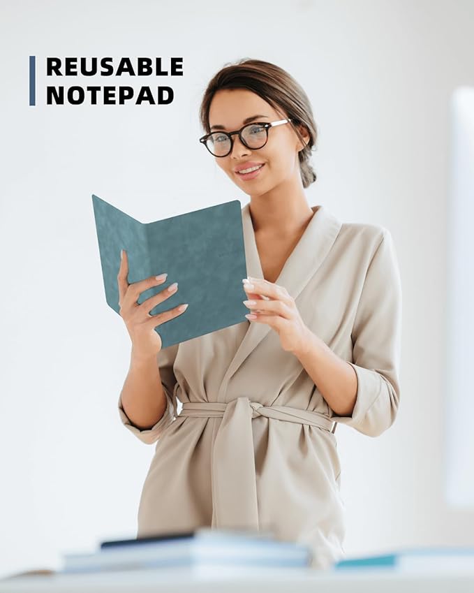 Portable Small White Board Dry Erase Board, Reusable 9.5 * 6.6in Notebook Memo, Office Home Supplies Desk Accessories MH760 (Orange)