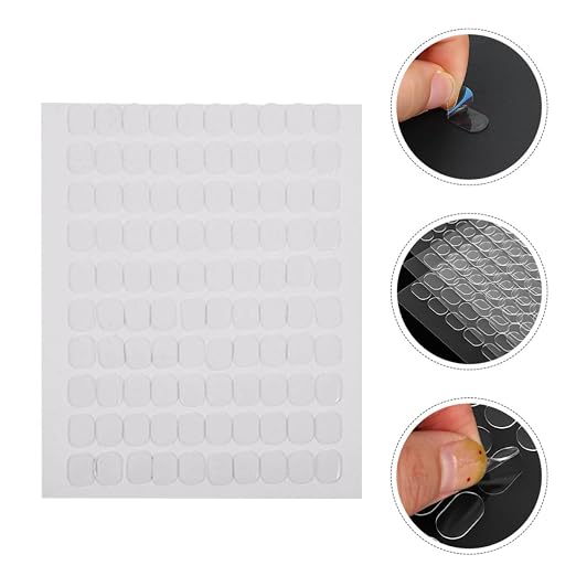 800pcs Double-Sided Adhesive Gel Dots Removable Sticky Tack for Wall Hanging Posters Museum Display Home Office Classroom Use