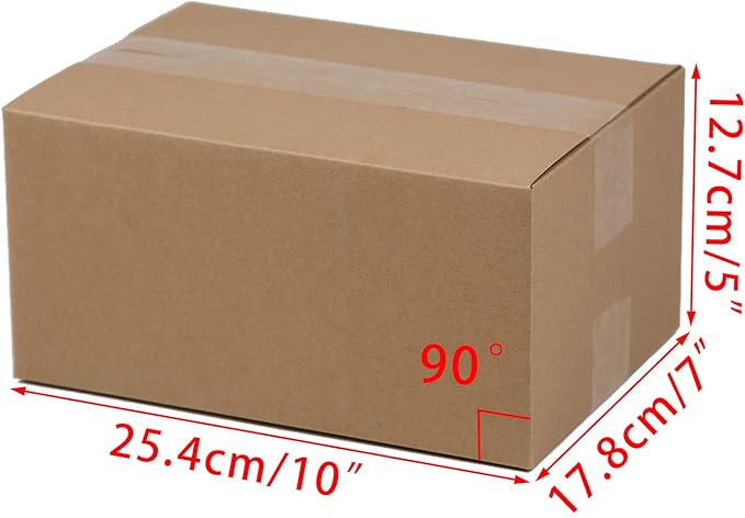 Shipping Boxes 10x7x5 Inches Small Corrugated Cardboard Boxes, 25 Pack