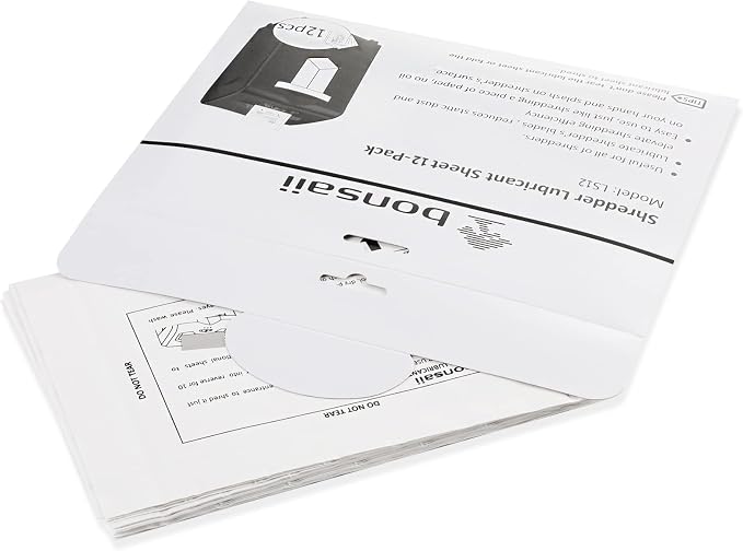 Bonsaii C149-C Shredder and 12-Pack Lubricant Sheets