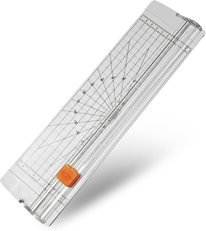 Paper Cutter Slider Mini Small，14 Inch Paper Trimmer,Papercutter Slicer (Includes 5 Blades ）