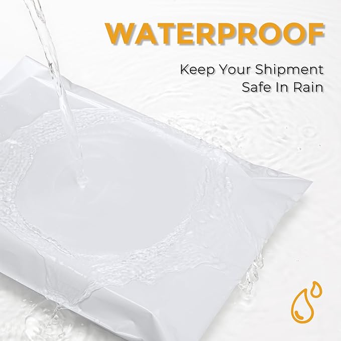 Metronic Poly Mailers 10X13 1000 Pack, Bulk Shipping Bags Heavy Duty Self Seal Waterproof Tear Weather Resistant Medium Mailing Envelopes, Packaging bags for Small Business, Boutique, Clothing, White