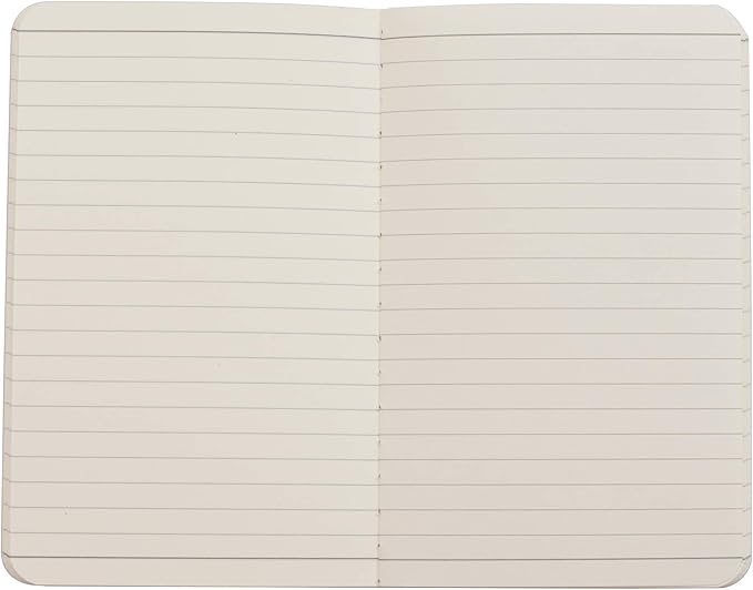 TWONE Pocket Notebook, 6 Pack Mini Notebooks 3.5" x 5.5" (90x140mm), Black Cardstock Cover Memo Notepad for Men, Women, Kids, Travel - 30 Sheets/60 Lined Pages