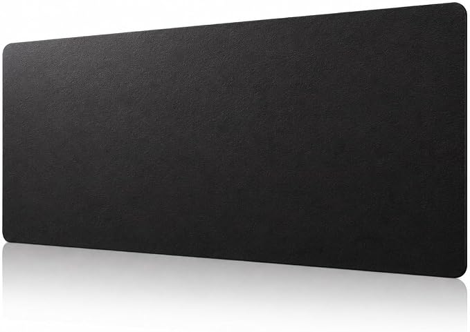 KTRIO Large Gaming Mouse Pad Desk Mat for Gamer, 31.5" x 11.8", Black PU | Extended Size Design, Premium PU Leather Surface, Non-Slip, Durable Construction, Water-Resistant Surface