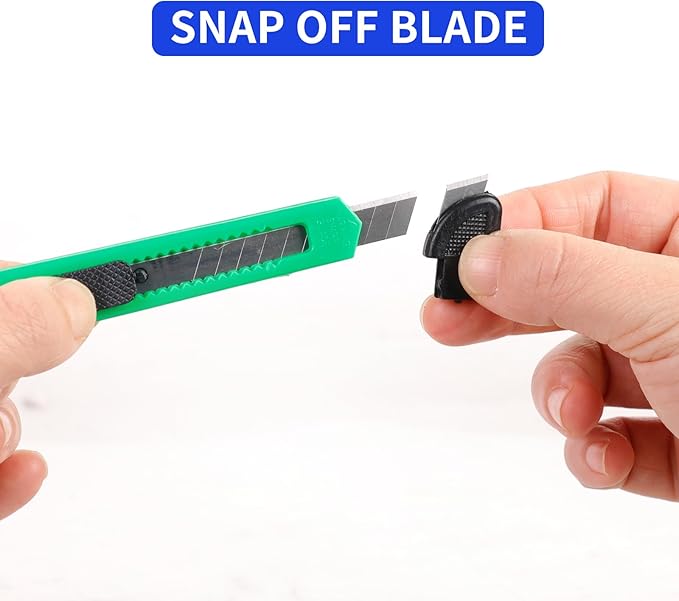 4 Pack Box Cutter Utility Knife, Mini Box Cutters Retractable Opener, Professional Razor Blade Knives, Small Snap Off Paper Knife by Untrytb