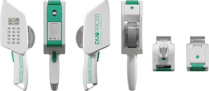 Digital Price Label Maker, Cash and Card Display, LCD Screen, Numeric Keypad