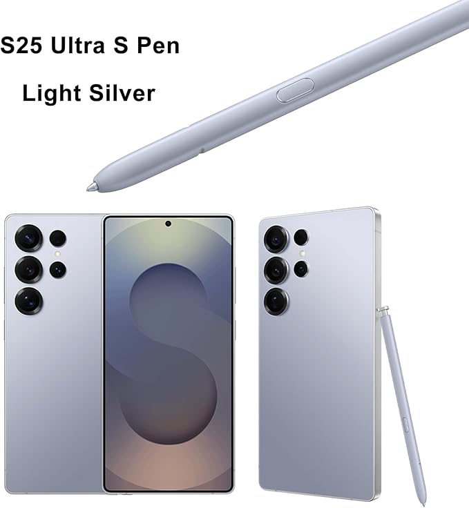 Galaxy S25 Ultra S Pen Replacement for Samsung Galaxy S25 Ultra Stylus Pen,S25 Ultra Pen Replacement for Samsung Galaxy S25 Ultra 5G 6.9 in All Versions S Pen,EJ-PS938BBEGUJ(Light Silver)