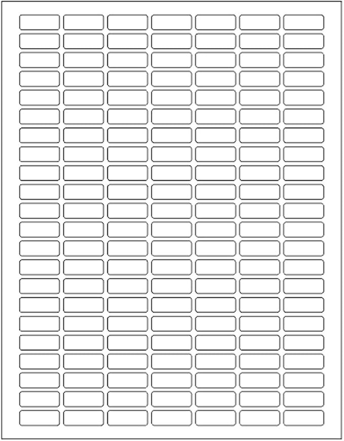 Rectangle Labels Clear Matte Finish 1" x 0.375" -824 Pack Includes Bonus Red Label Stickers - Clear Retail Package Seals by Royal Green