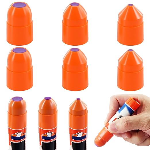 6Pcs Precision Tips Compatible with Elmer's 7g Glue Sticks, Fine Tip Glue Applicator for Family Crafts, Sewing, and Paper Projects