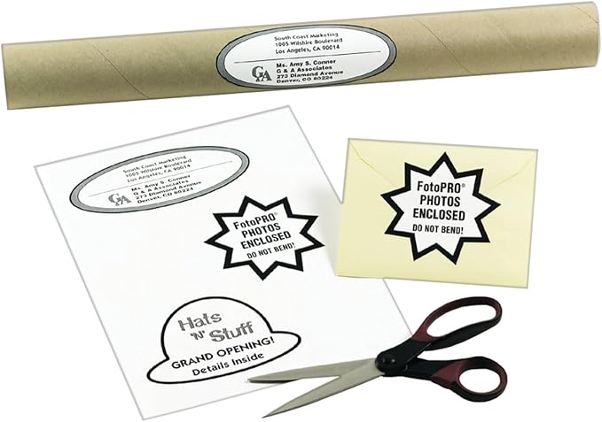 Avery Full-Sheet Printable Shipping Labels, 8.5" x 11" Customizable Stickers, White, 125 Blank Mailing Labels Total, Great for Mailing, Shipping, Organizing, and More (5-Pack of 8165)