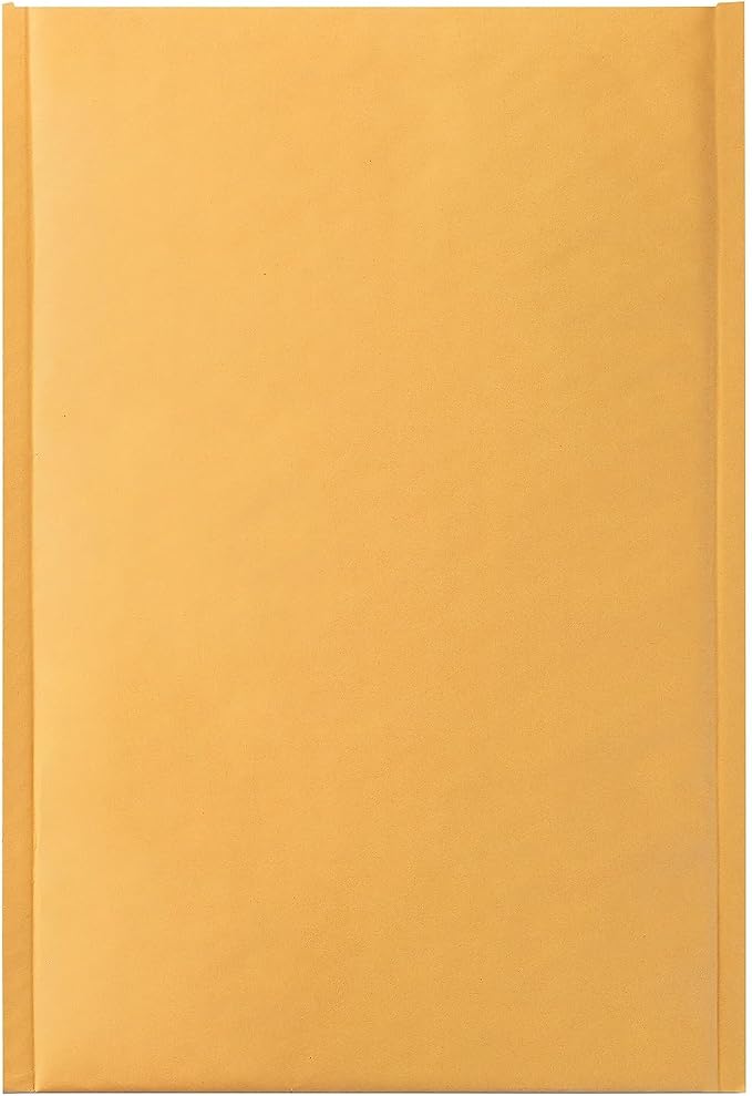 Staples Bubble Mailers, #0 Size, 6x9 Inch, 25-Pack | Lightweight cushioned envelopes for shipping small fragile items.