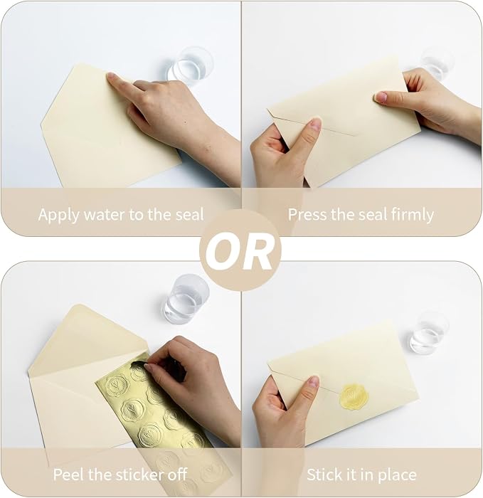 50 PCS Cream A4 Envelopes for Invitation, 4x6 Envelopes for Greeting Cards | Great for Invitations, Photos, Wedding Invitation, Birthday, Baby Shower, Graduation