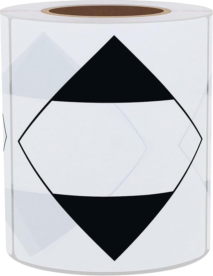 Hybsk 4x4 Inch Ground ORM-D Diamond Shipping Labels for Warehouse Handling Transport Square Shipping Stickers (4x4 inch)