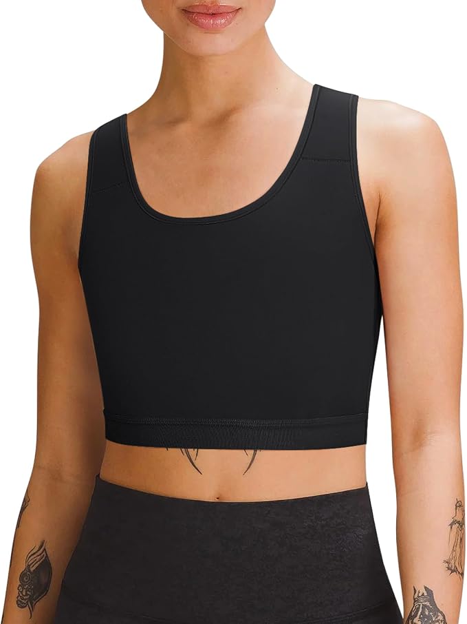 GCTBL Chest Binder for Transgender Half FTM Binder Trans Breathable Compression Bra