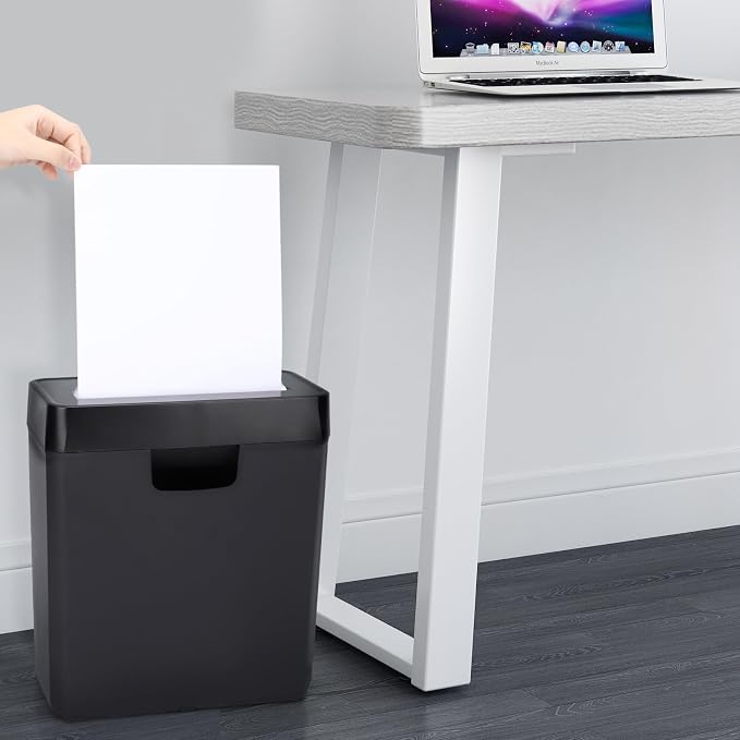 Paper Shredder for Home Use, 8-Sheet StripCut Home Office Shredder | CD/Credit Card Shredder Machine, Overheat Protection, 3.2 Gallons Wastebasket