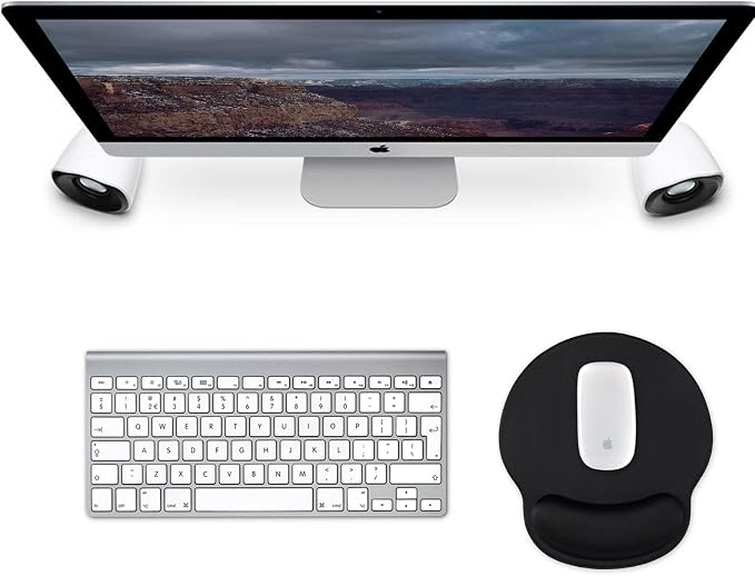 Mouse Pad with Wrist Rest, Comfortable Computer Mousepad with Gel Wrist Support Smooth Surface and Non-Slip PU Base for Pain Relief, Laptop, Office & Home (Black)