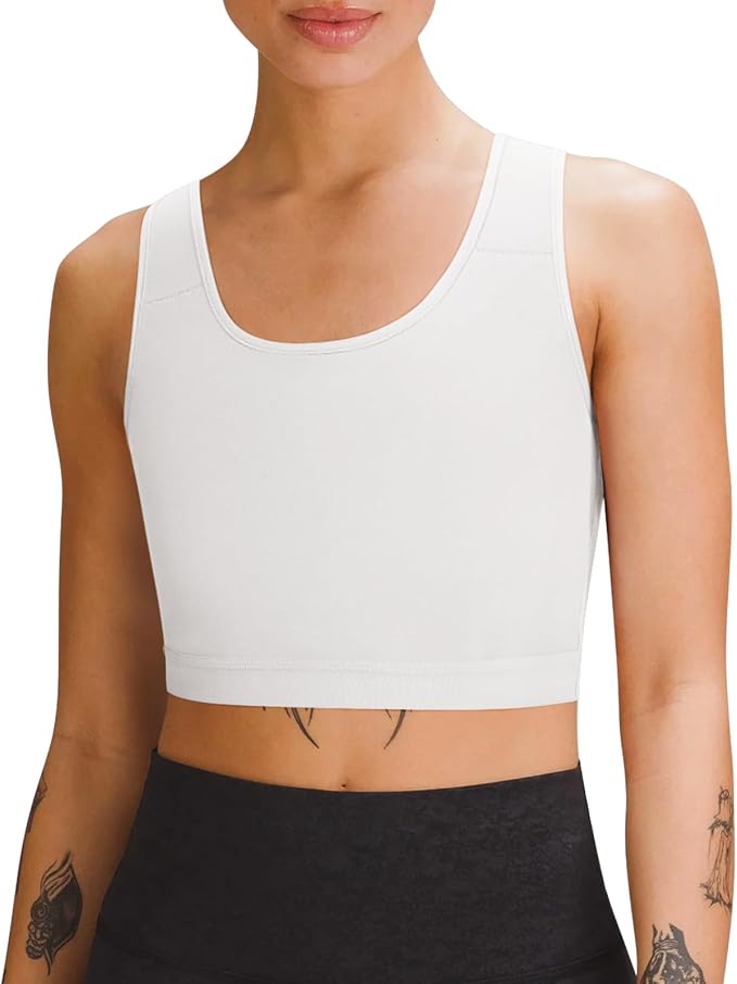 GCTBL Chest Binder for Transgender Half FTM Binder Trans Breathable Compression Bra