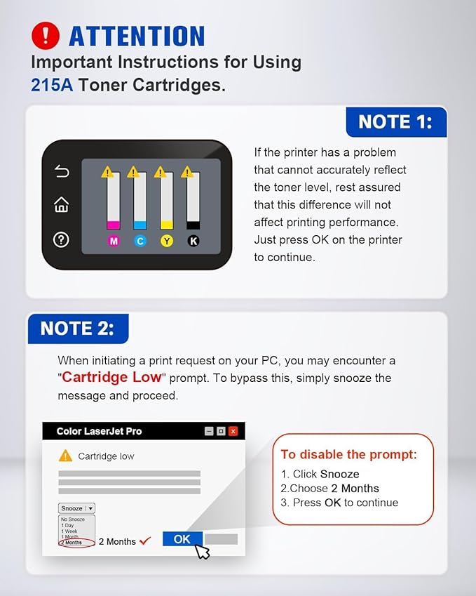 Compatible 215A Toner Cartridges (with Chip) Replacement Compatible for HP 215A W2310A Toner Use with Color Laseret Pro MFP M182nw M155nw M183fw M155dw M183fdw Series Printer (4 Pack)