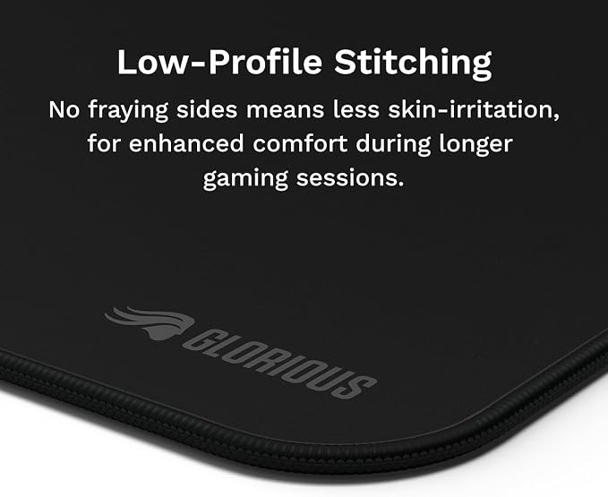 Glorious Gaming Mouse Pad GMP 2 - XL - Spill-Proof Mouse Pad, Optimised for All Gaming Sensors, Balanced Surface for Speed & Control, Durable Anti-fray Edges - 18" x 14" x 0.12" - Large Desk Mat