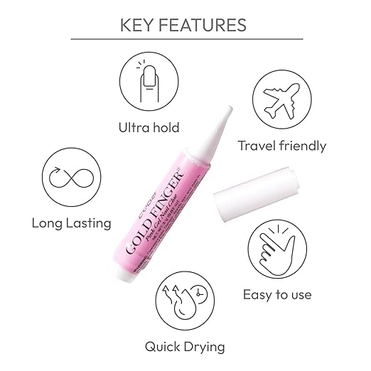 Kiss Pink Gel Nail Glue (IBGL04) (2 Pack)