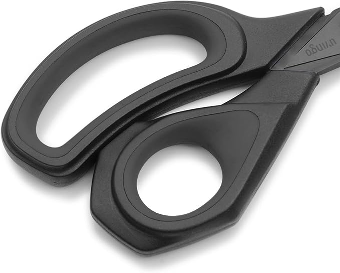 LIVINGO Fabric Scissors 2 Pack Heavy Duty Sewing Shears Titanium | 8.5" & 9.5" Sizes Cutting Tools, Forged Steel Construction, Smooth Grip Handle, Clothing Leather Paper Projects