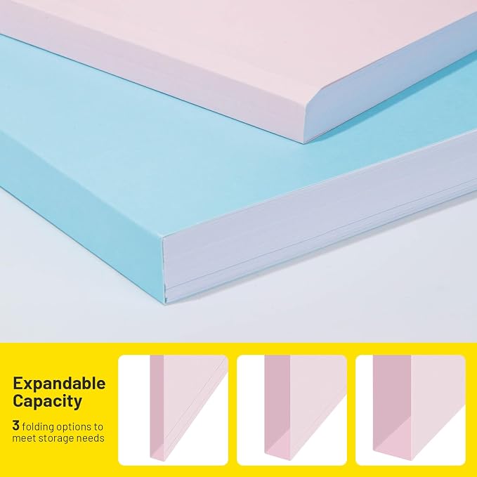 Comix Colored File Folders,100 Pack Manila Folders, Letter Size 8.5" x 11", 1/3-Cut Tabs, Morandi 10 Colors, for Office, School & Business Organization