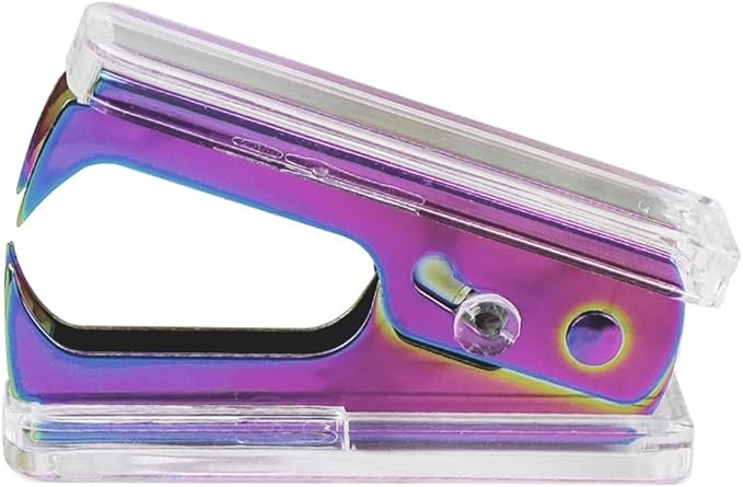 NatSumeBasics Cute Staple Remover Rainbow Clear Stapler Puller Removal Tool for Home Office School Desk Accessories Gift (Rainbow)