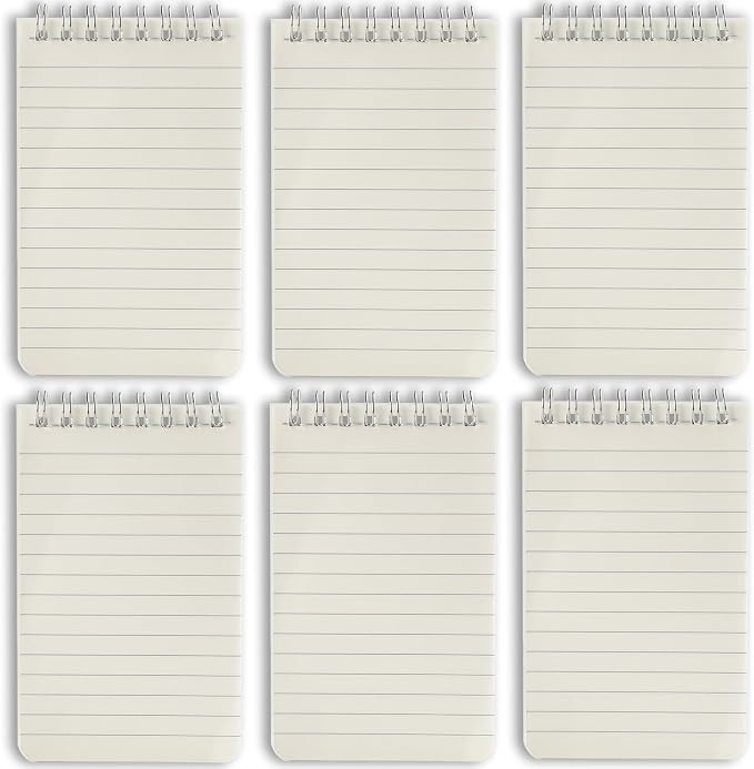 Pocket Notebook Mini Notepad Small Spiral Notebooks 3X5Inch(6-lucency) | functionality PortabilityPortability convenience