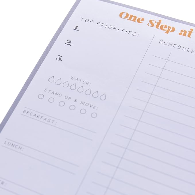 Graphique Self Care To-Do List Notepad | 150 Tear-Away Sheets | Task Planner | Daily Organizer | Memo Writing Pad | Priority Checklist | Undated | 6” x 8”