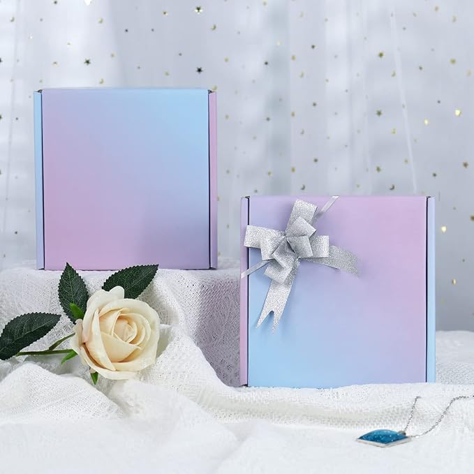 6x6x2 in Small Shipping Boxes for Packaging Small Business, 50 Pack Mailing Boxes Corrugated Cardboard Mailer Box for Wrapping Bulk Present