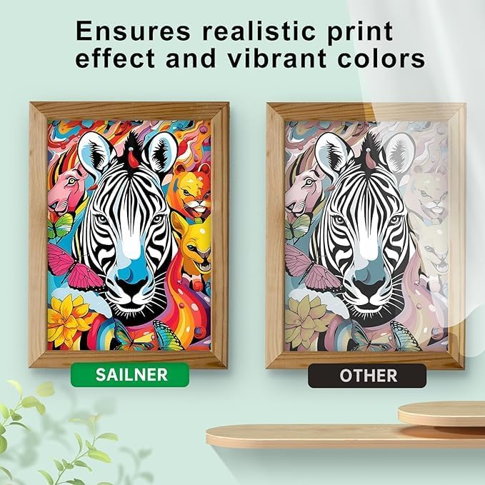SAILNER 67XL Ink Cartridges Black/Color Combo Pack Replacement for HP Ink 67 HP67XL (2-Pack High Yield) Compatible with HP DeskJet 2755e 2855e 2700e 4155e 2734e 2827e 4100e Envy 6055 6455e Printer