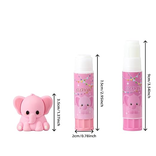 Lakei pictographic Glue Stick, Washable, 1.2 Ounces, 4/Pack Glue Sticks | Transparent, strong adhesive, fast drying, multifunctional, school office home furnishings stick