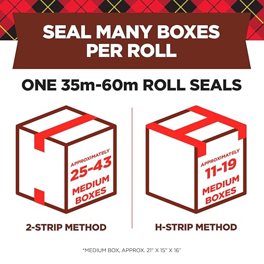 Scotch Commercial Grade Shipping Packaging Tape, 1.88" x 54.6 yd, for Tough, Industrial Use, 12 Rolls w/Dispenser (3750-12-DP3)