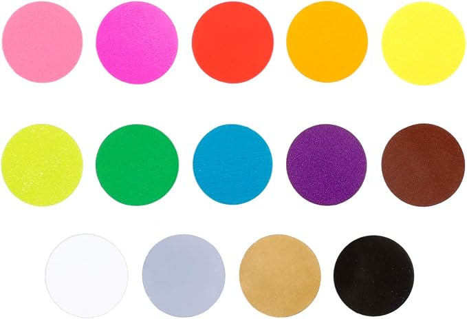 JANYUN 3920 Pcs 3/4" Color Dot Stickers,Colored Coding Labels Circle Dots 14 Assorted Colors 0.75 Inch Colored Round Labels Stickers Dot with Zipper File Pocket for Office Classroom Student | 14 Assorted Colors 0.75 Inch Round Labels Stickers Dots with...