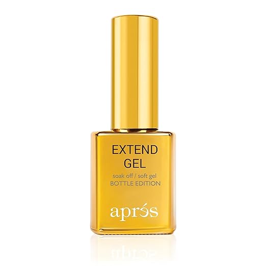 Aprés Extend Gel Gold Bottle Edition, Pack of 3 - Gel-X Tips Adhesive, No Primer or Bonder Needed (15 ml each)