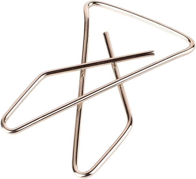 ACCO Ideal Butterfly Paper Clamps, Steel Wire, Small 1.5 Inch Size, 100 Sheet Capacity, Silver, 50 Clamps per Box (A7072620)