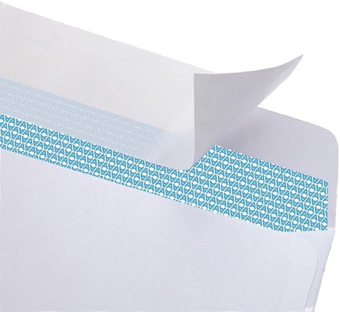 Aimoh #9 Mailing Envelopes Letter Size, Security Self-Seal, 500 Count | Premium security tint, No window, 3-7/8 x 8-7/8 in, White, 24 lb paper, Quick-seal closure, 500 pack (30138)