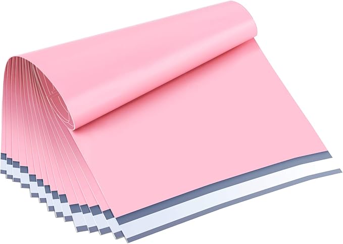 UCGOU 14.5x19 Poly Mailers Light Pink Shipping Bags Self-Sealing Waterproof and Tear-Proof Poly Bags for Shipping Poly Mailers for Clothes Mailing Bags for Small Business 50 Pack