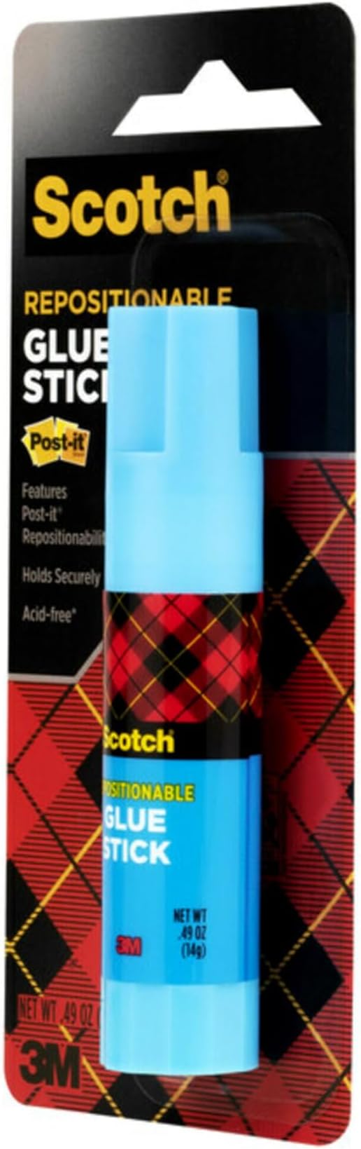 Removable Restickable Glue Stick.49oz, Repositionable Stick (5-Pack)